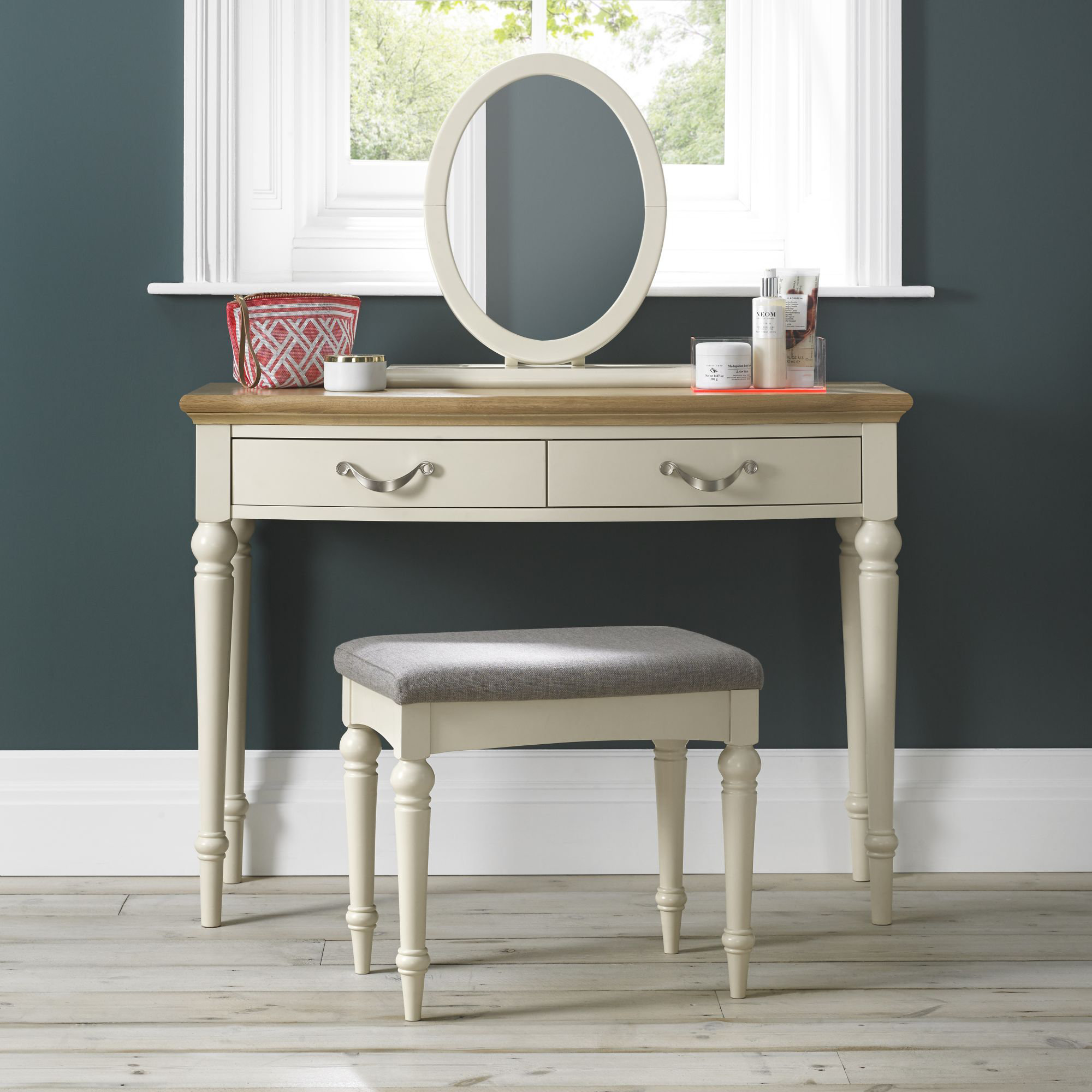 Rosecliff Heights Acklins Dressing Table Set With Mirror & Reviews Rosecliff Heights Acklins Dressing Table Set With Mirror & Reviews