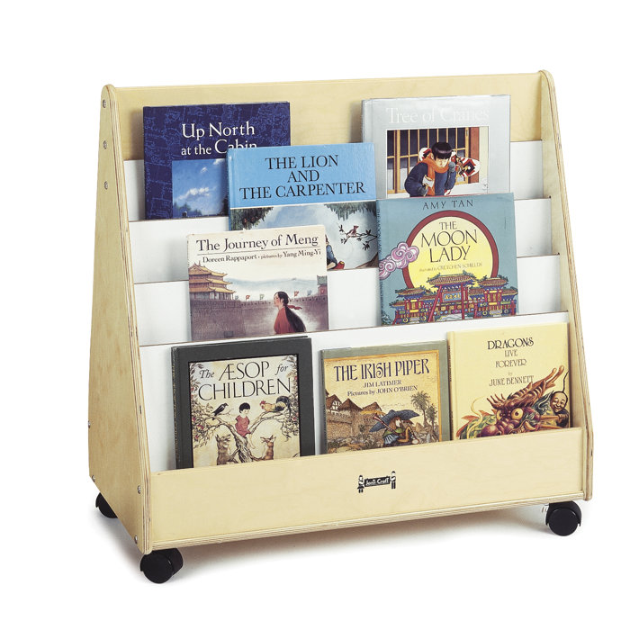 Jonti Craft Double Sided 8 Compartment Book Display With Casters
