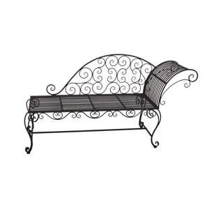 Liegebank aus Metall von Garten Living