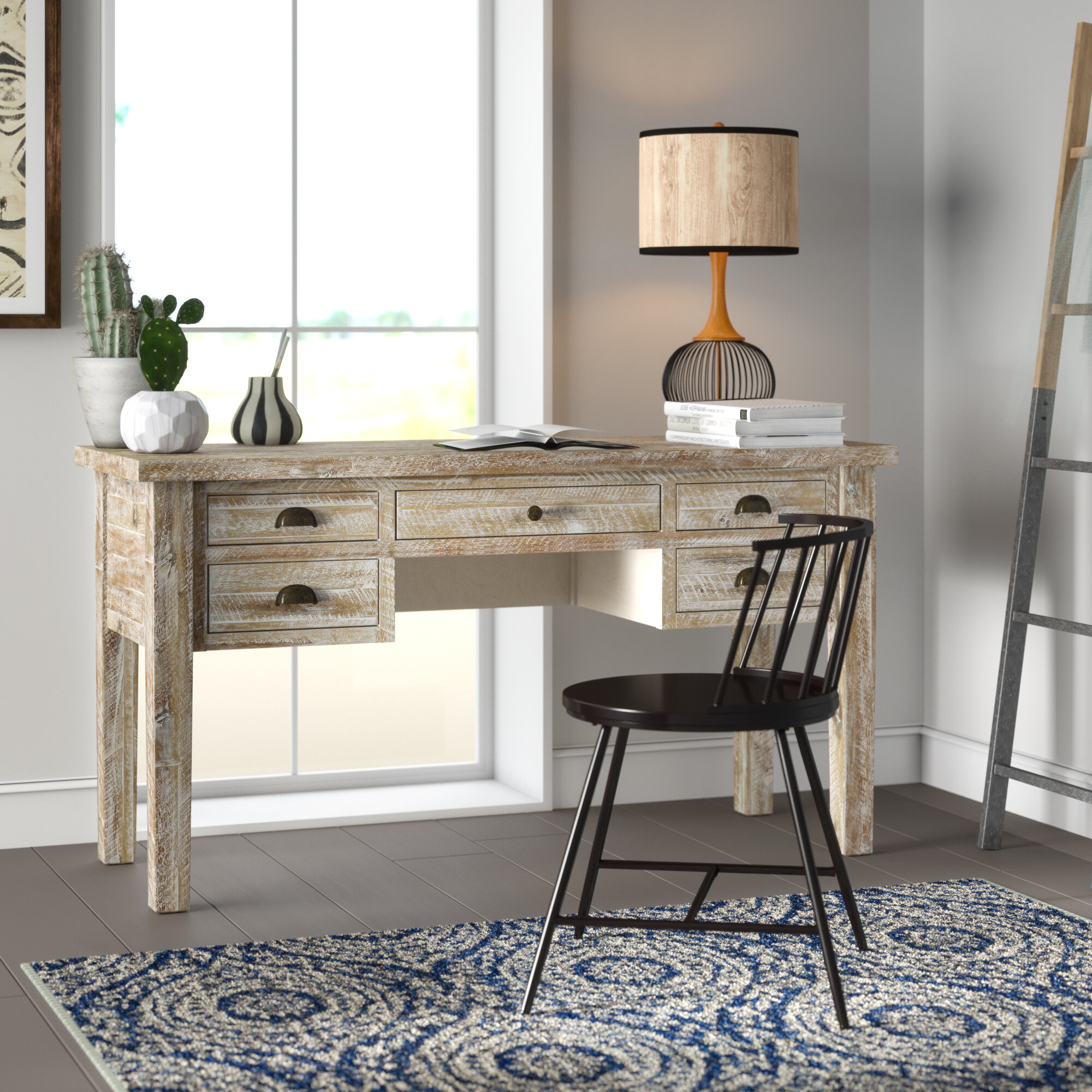 Mistana Jalynn Solid Wood Desk Reviews Wayfair