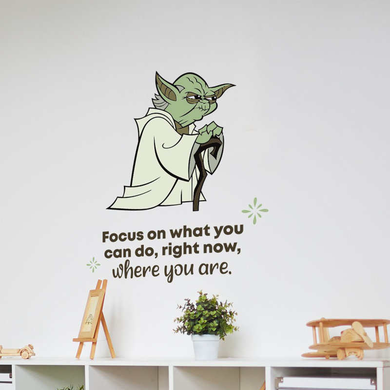 Design With Vinyl Yoda Star Wars Where You Are Vinyl Wall Decal Wayfair