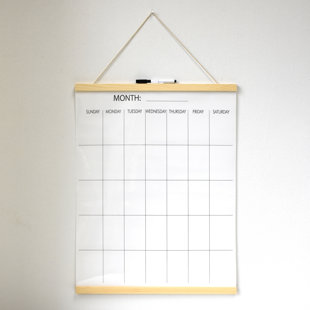 Decorative Dry Erase Calendar Wayfair