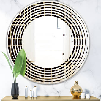 East Urban Home Collection Of Paint Splash Watercolor Drops Wall Mirror Wayfair