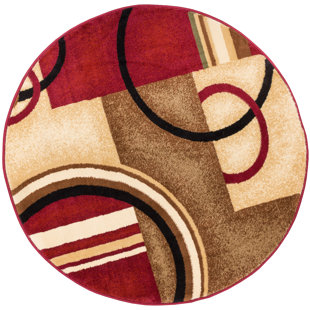 Round Rugs Wayfair Co Uk Barclay Red Area Rug