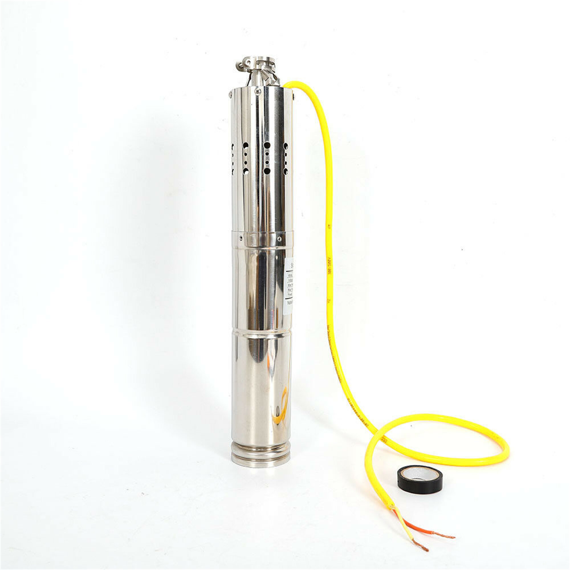 12V DC 2m³/H Solar Powered Water Pump Submersible Bore Hole Deep Well 20m Life 