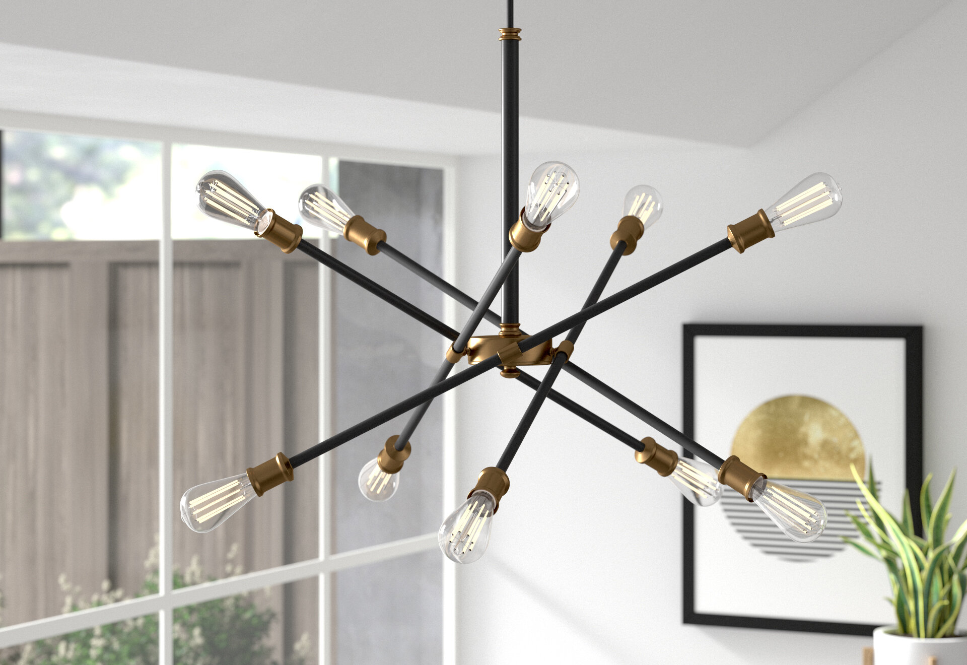 linear sputnik chandelier