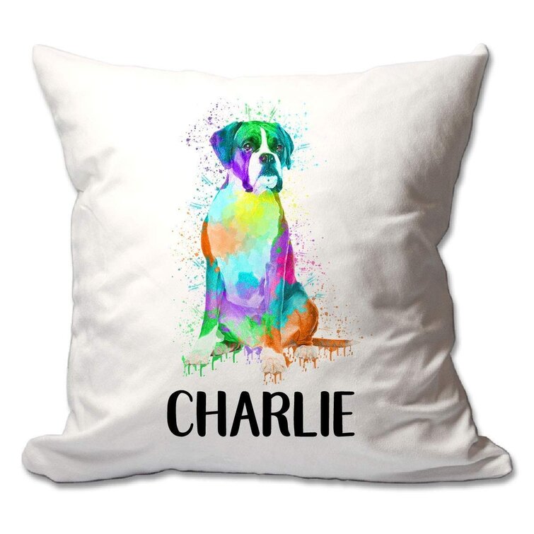 Multicolor Dog in your Pocket English Springer Spaniel in Your Pocket Throw Pillow 16x16 