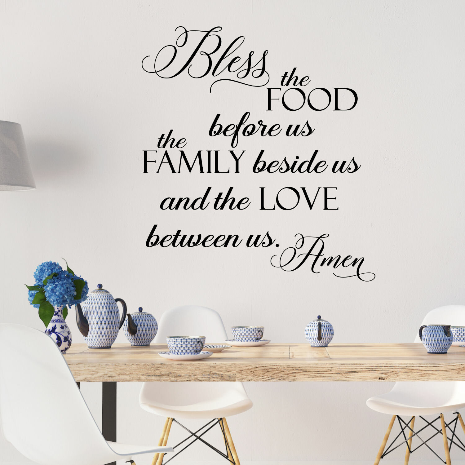 Cooking Kitchen Bless This Kitchen Wall Decal Vinyl Decor Family Wall Art 