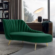 chaise lounge emerald green