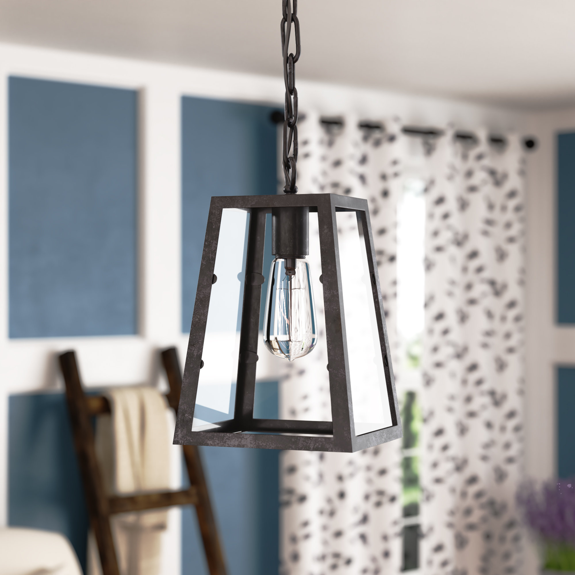 Gracie Oaks Souza 1 Light Single Rectangle Pendant Reviews Wayfair