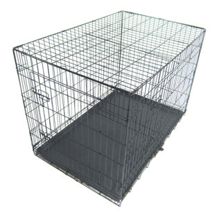 Sean Pet Kennel Cat Dog Folding Steel Pet Crate by Tucker Murphy Pet