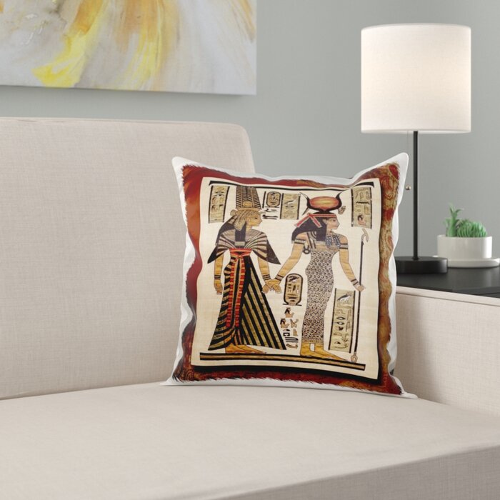 East Urban Home Ancient Egyptian Papyrus Pillow Cover | Wayfair