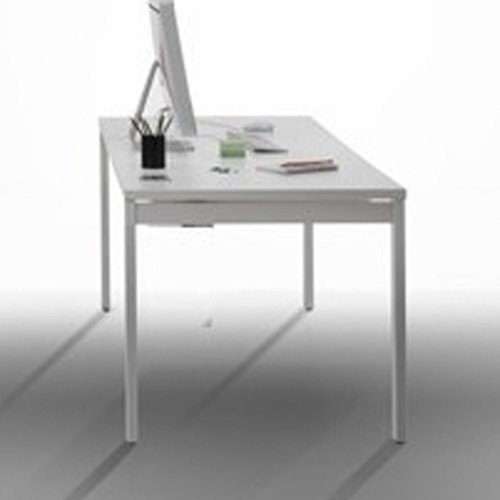 Desk Symple Stuff Size: 74cm H x 180cm W x 80cm D, Colour: White