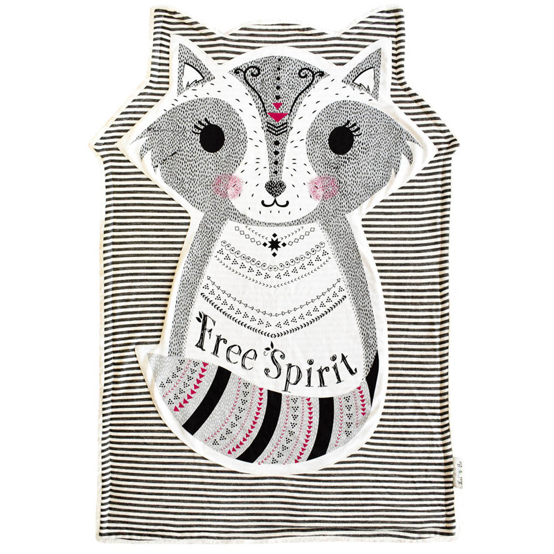 raccoon baby blanket