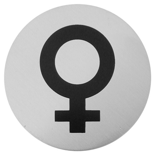 Sula Female Symbol Sign in Brushed Belfry Bathroom