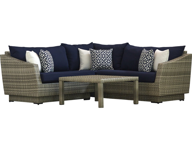 Castelli 4 Piece Sectional Sofa Set With Cushions Reviews Allmodern Castelli 4 Piece Sectional Sofa Set With Cushions