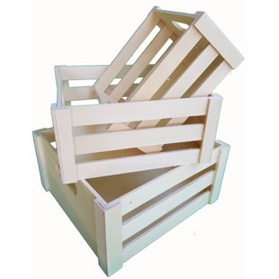 Wood Crate On Wheels Wayfair