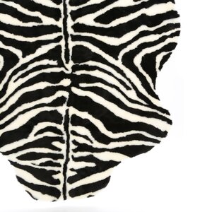 Animal Zebra Narrow Striped Area Rug