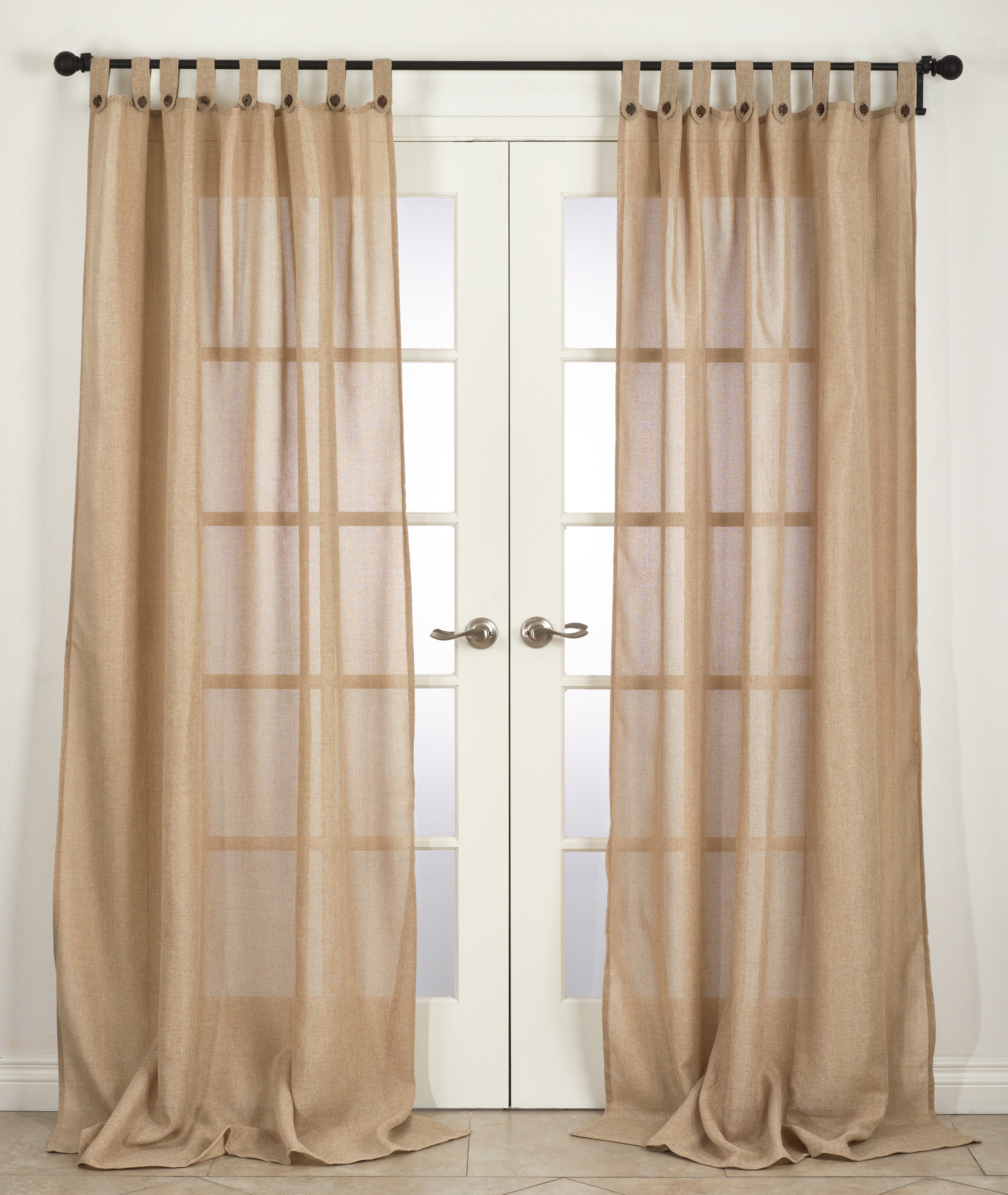 Saro Classic Solid Semi Sheer Tab Top Single Curtains Reviews Wayfair