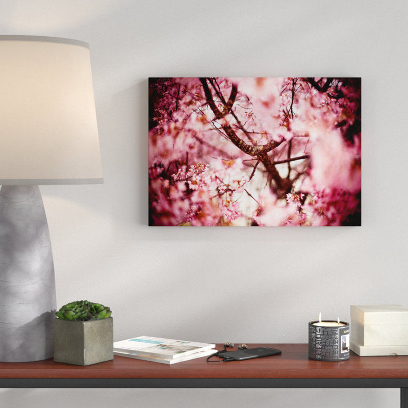 Big Box Art Pink Cherry Blossom Tree Flowers Photographic Print On