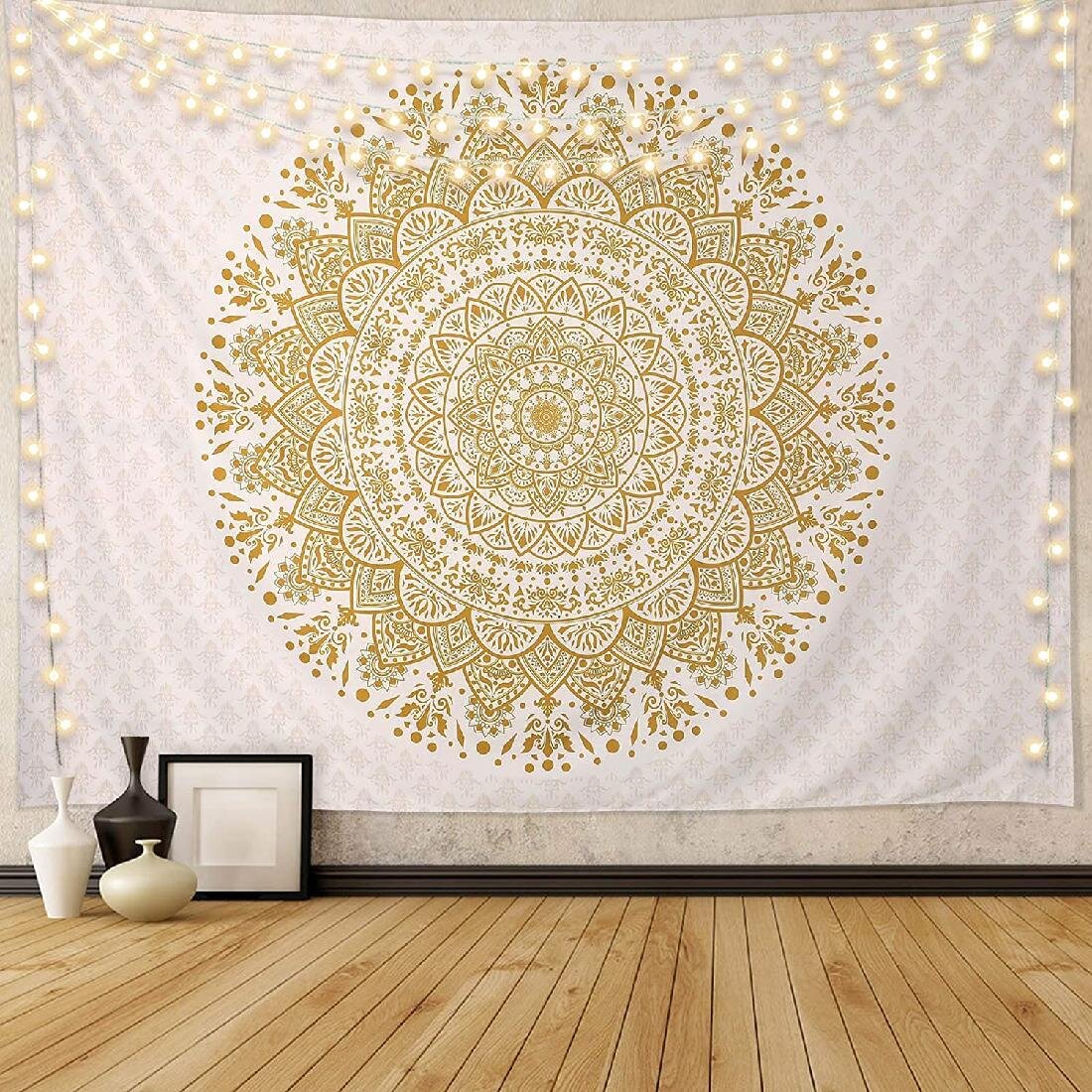Indian Mandala Tapestry Wall Hanging Polyester Blanket Home Bedroom Decoration 