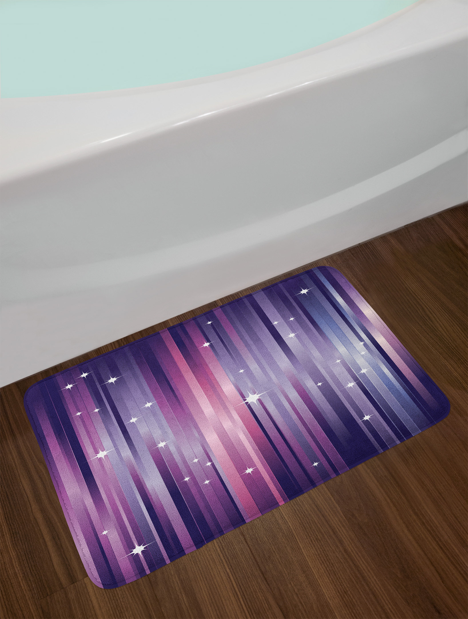 East Urban Home Abstract Multicolor Eggplant Bath Rug Wayfair Abstract Multicolor Eggplant Bath Rug