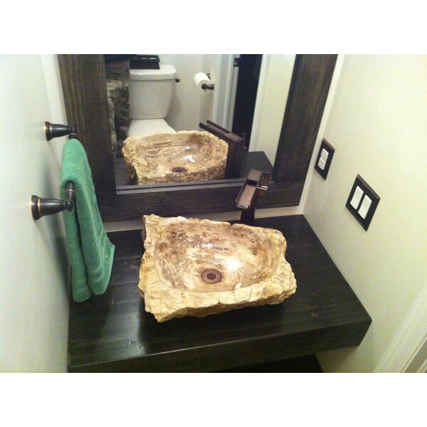 Bathroom Counter Top Petrified Wood Vessel Basin Sink NX 12
