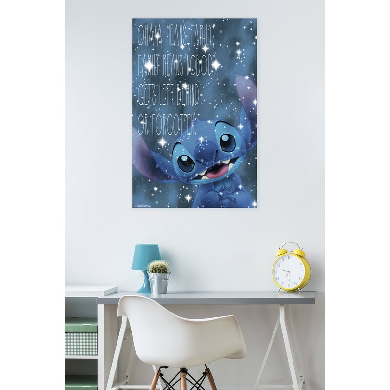 Trends International Lilo Stitch Ohana Paper Print Wayfair