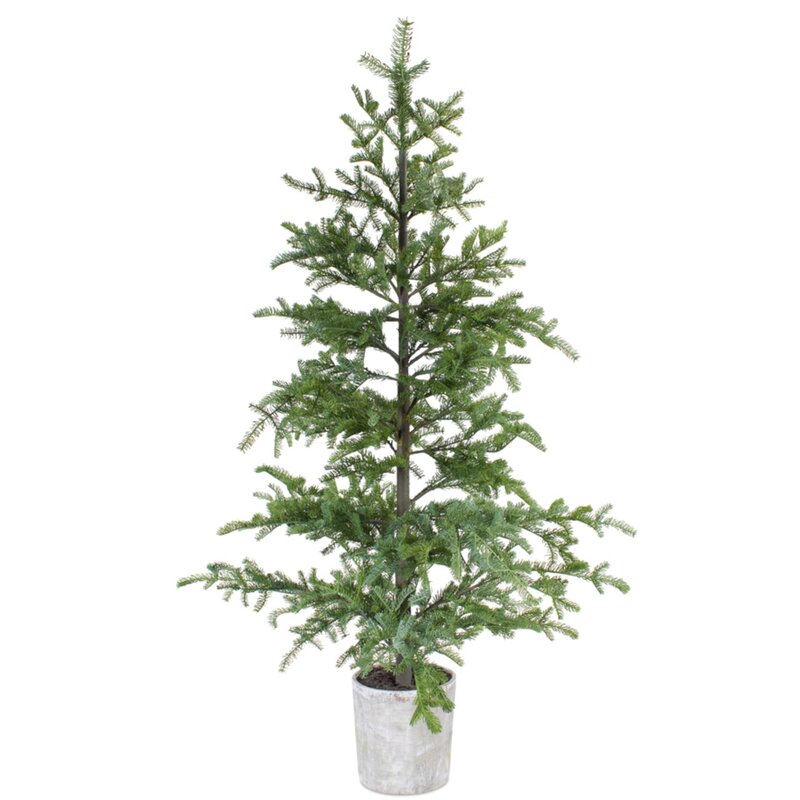 The Holiday Aisle® Potted Pine Tree 7'H Plastic | Wayfair