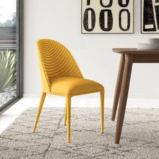 yellow wood dining chairs