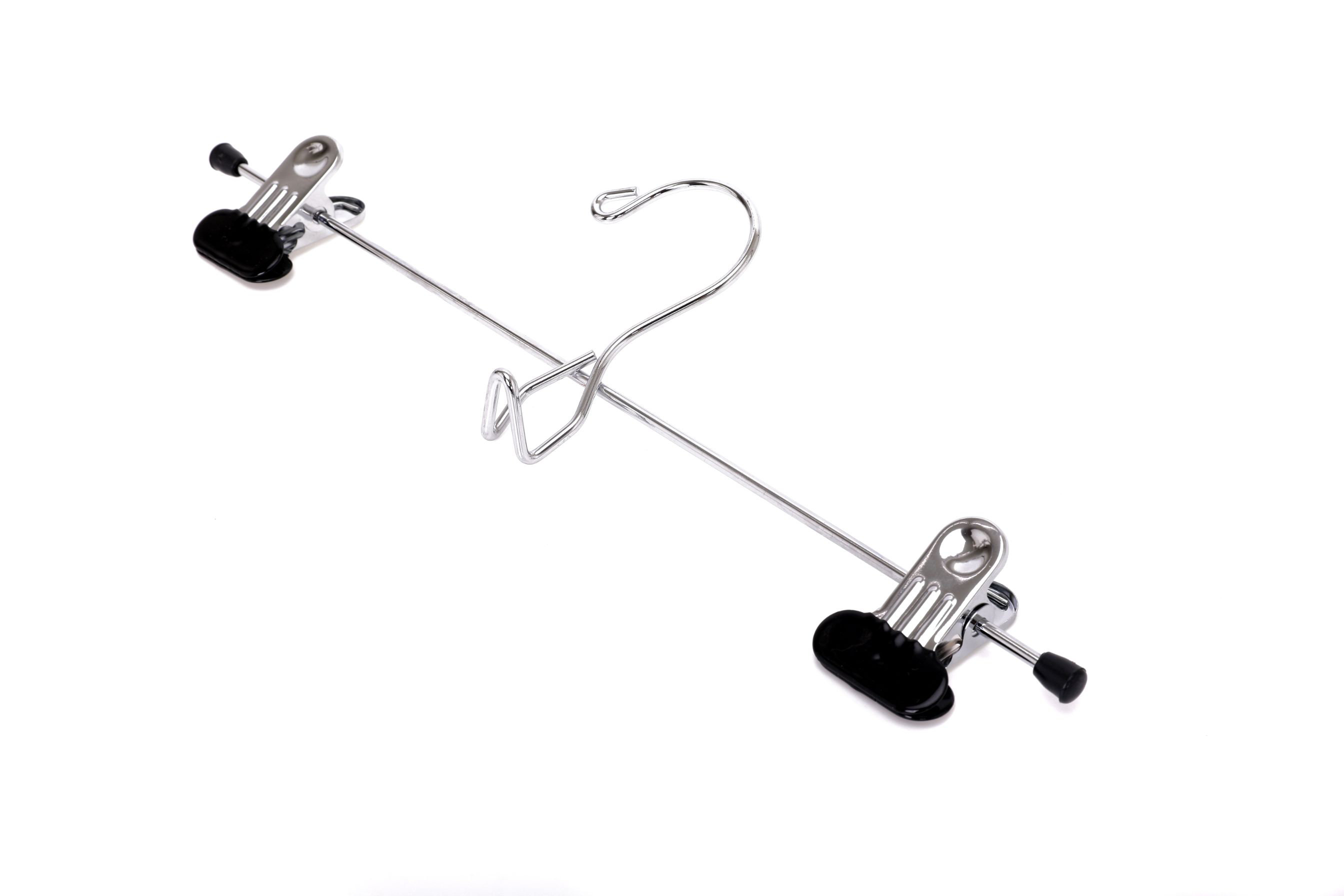 Rebrilliant Quality Pants Hangers Heavy Duty AddOn Skirt/Slack Metal Hanger, Extra Wide