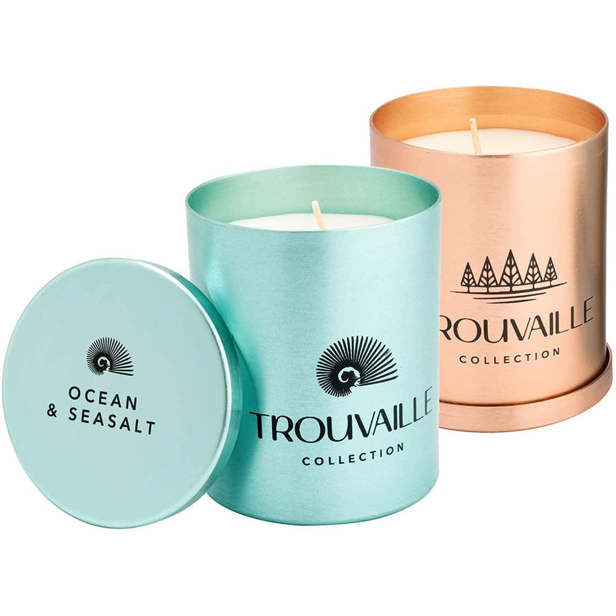 Non Toxic Soy Wax Candle perfect for home decor 8oz Scented in Black Tin Slow Burn and Durable