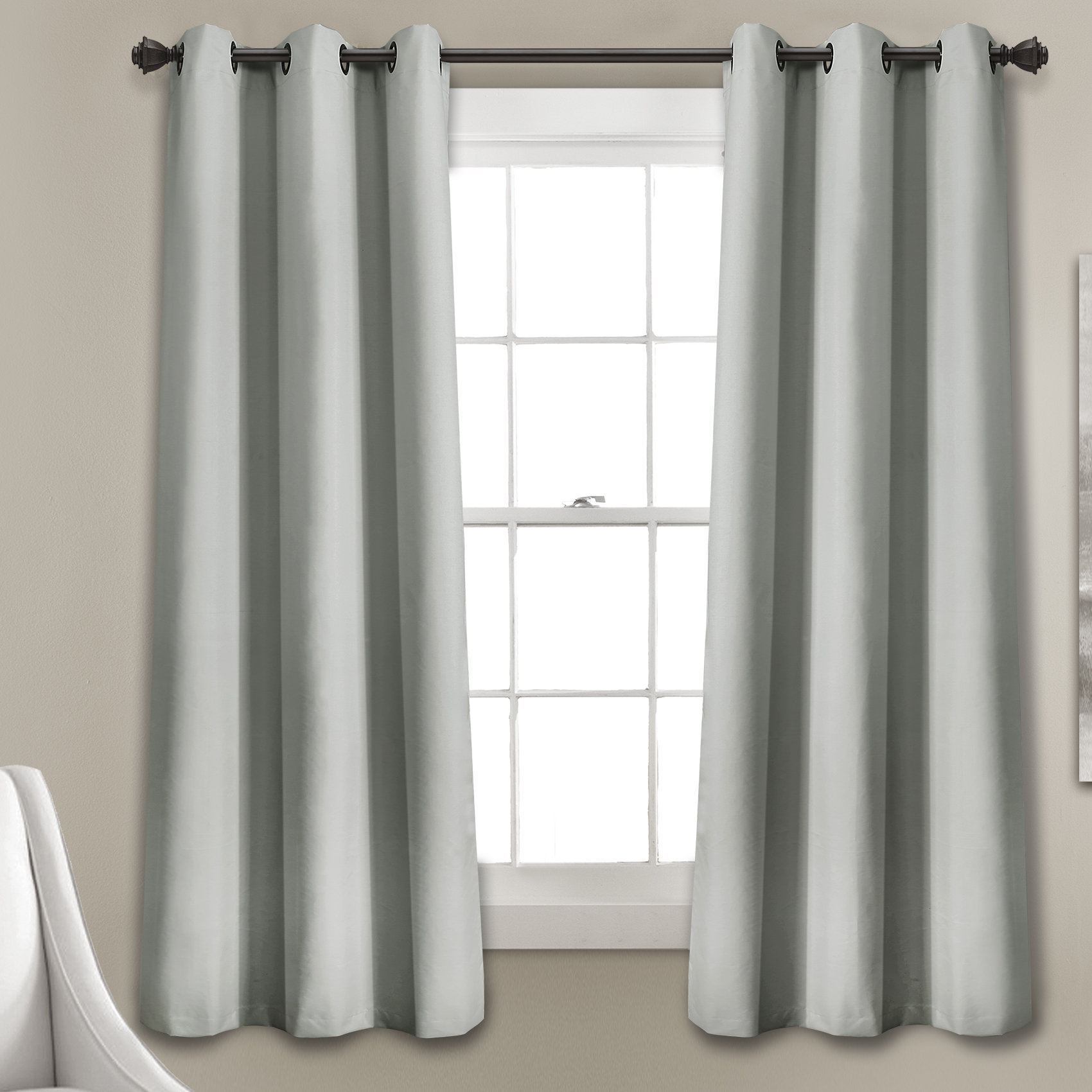 Sapphire Home 2 Rod Pocket Curtain Panels 84 Inches Long DRP 84 Orange Light Filtering Room Darking Thermal Foam Back Lined Curtain Panels for Living//Bedroom//Patio Door Decorative Floral Print