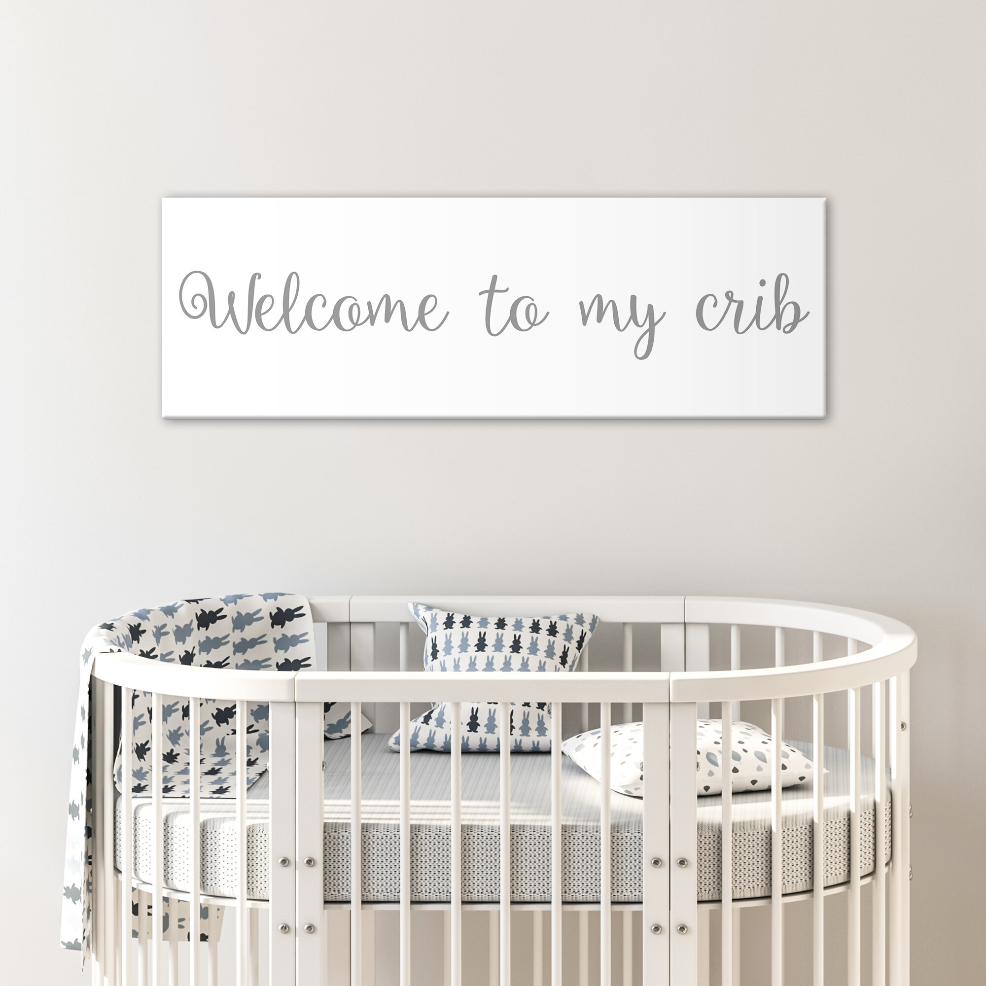 Harriet Bee Jorge Welcome To My Crib Kids Wall Decor Wayfair