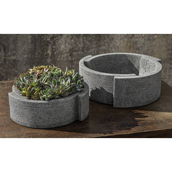 August Grove Danyel Iron Tin Pot Planter Wayfair