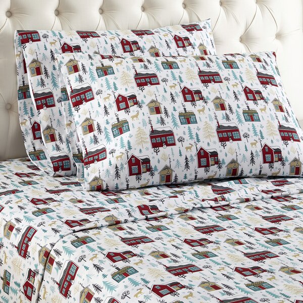 floral flannel sheets king