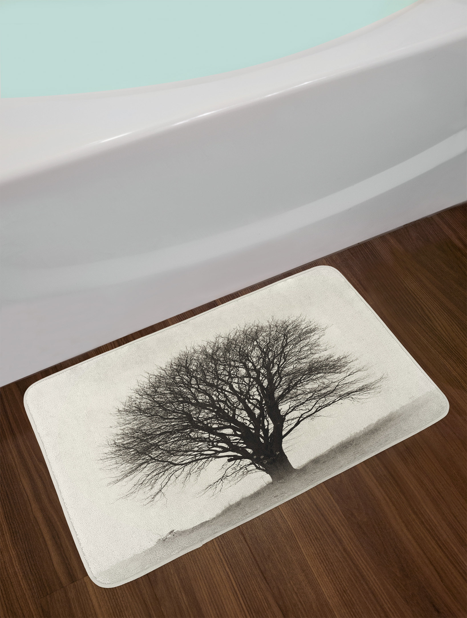 East Urban Home Beige Black Gray Bath Rug Wayfair