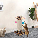 leopard print cat scratching post