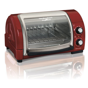 Easy Reach Toaster Oven with Roll-Top Door