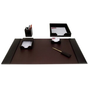 1400 Series Econo-Line Leather 6 Piece Desk Set