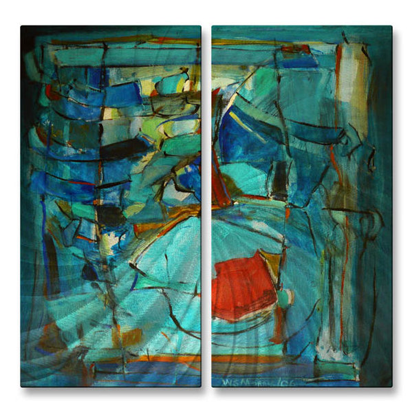 All My Walls Rib Cage 51 By Wendy Morris 2 Piece Painting Print