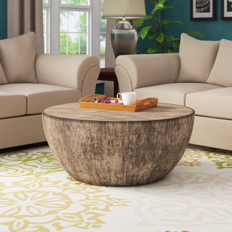Foundry Select Aron Round Wood Coffee Table & Reviews ...
