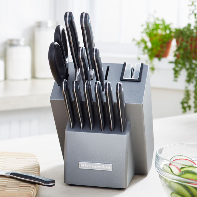Kitchenaid Classic Forged 14 Piece Triple Rivet Knife Set Reviews Wayfair