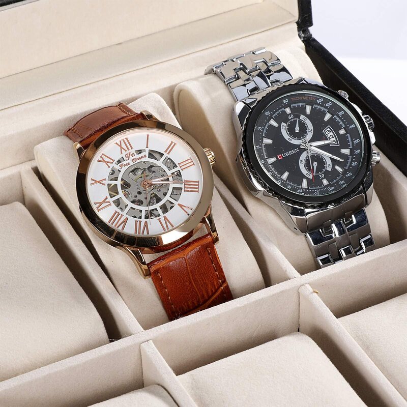 synthetic leather watch