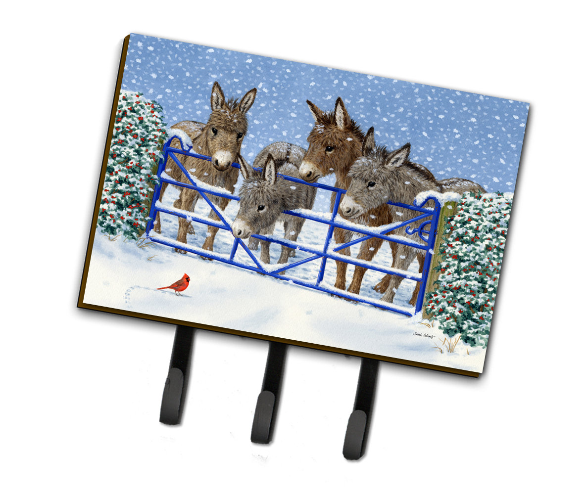East Urban Home Jenison Donkeys And Cardinal Wall Key Organizer With Key Hooks Wayfair
