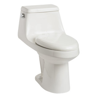 Go to store & view more images Mansfield Plumbing Products Aegean 1.28 GPF Elongated One-Piece Toilet