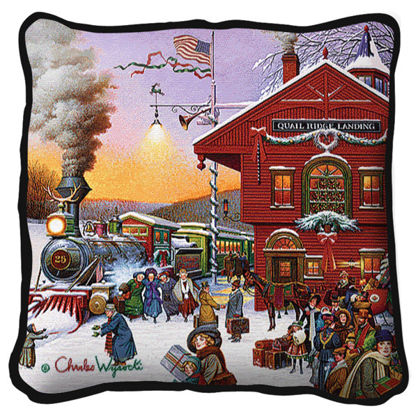 17/" x 17/" Luxury Faux Fur Pillow Super Soft Plush Cotton Fill Pillows Christmas