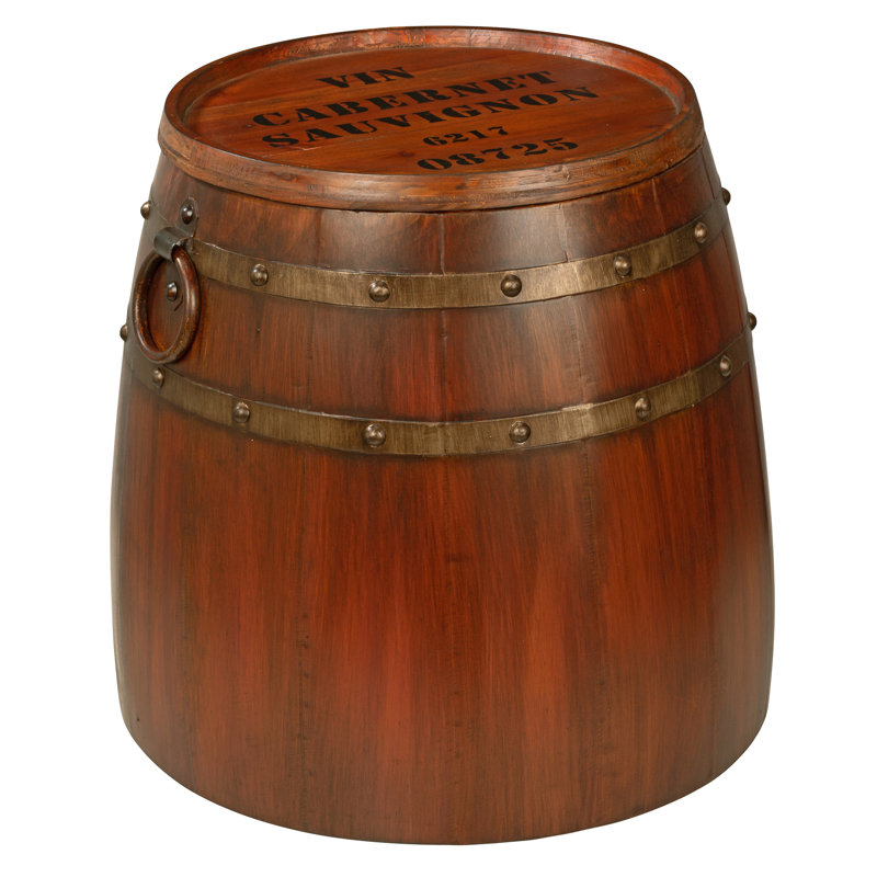 August Grove Leila Wine Barrel End Table Reviews Wayfair