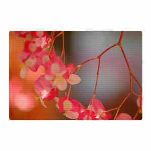 NL Designs Hanging Flowers Floral Pink Area Rug