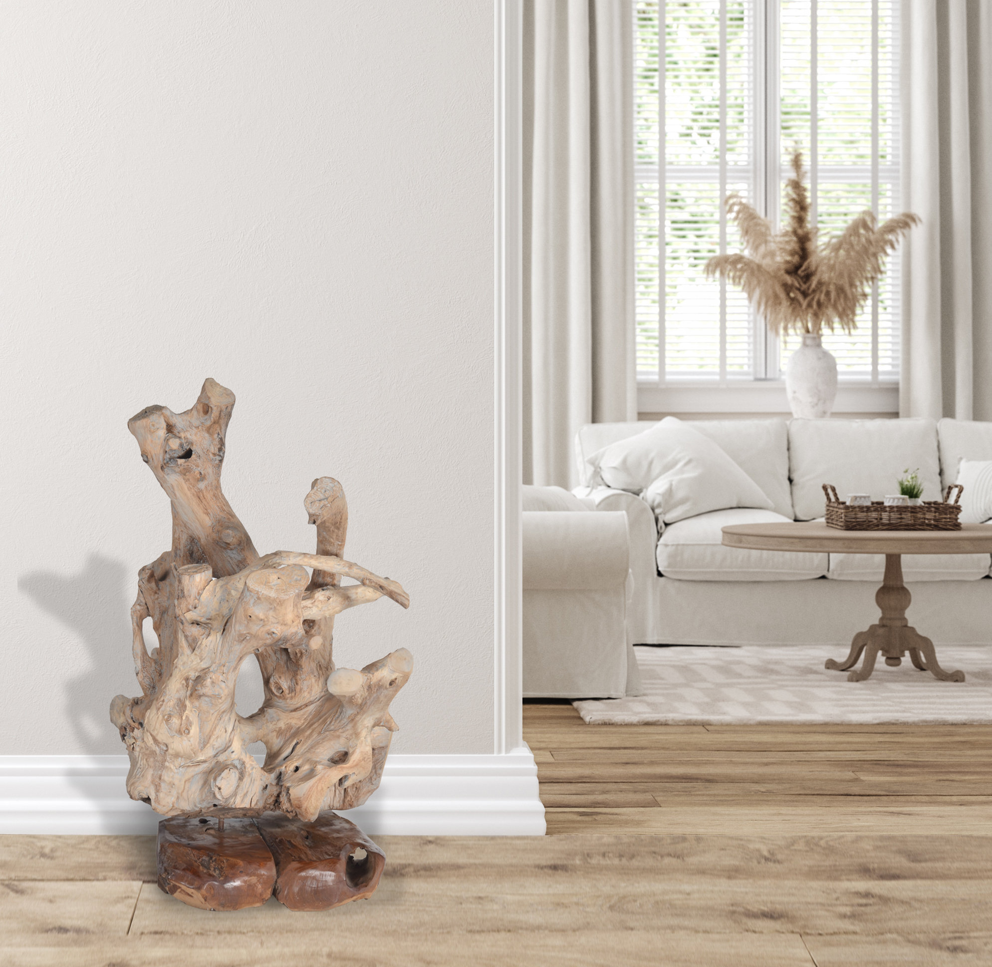 Drift wood artisan Style Slice room Lamp Last One !!!!